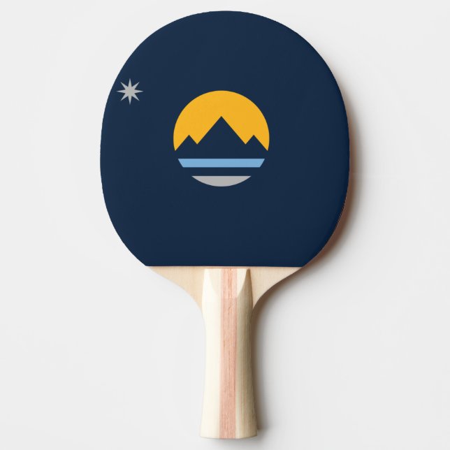 Raquette De Ping Pong Le nouveau drapeau de Reno, Nevada (Devant)