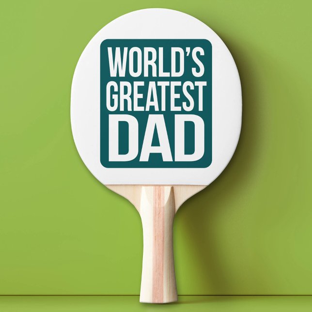 Raquette De Ping Pong Le plus grand papa du monde (Custom Ping Pong Paddle for Dad)