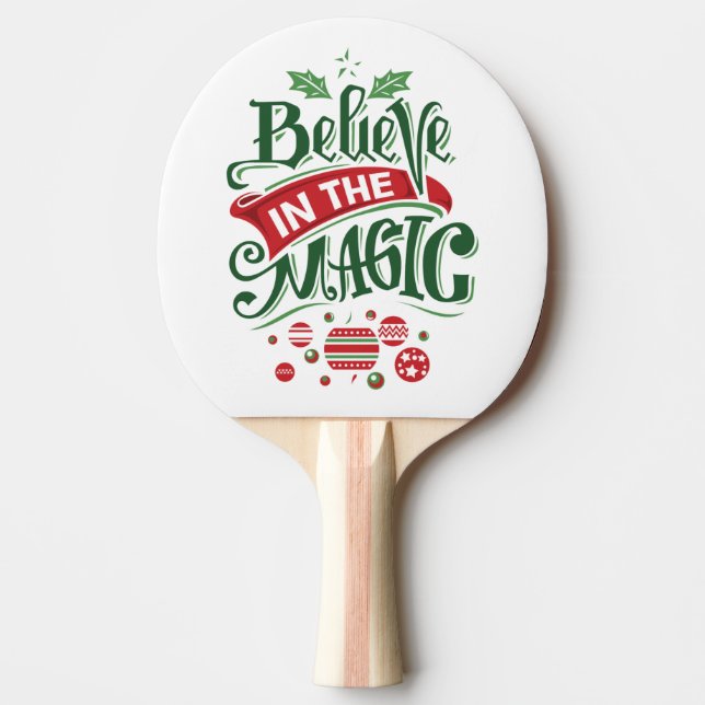 Raquette De Ping Pong Le Typographe du Magic Christmas (Devant)