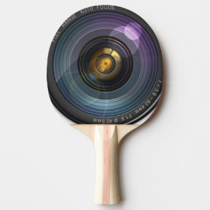 Raquette De Ping Pong Lentille de caméra amusante ronde