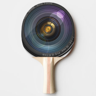 Raquette De Ping Pong Lentille de caméra amusante ronde