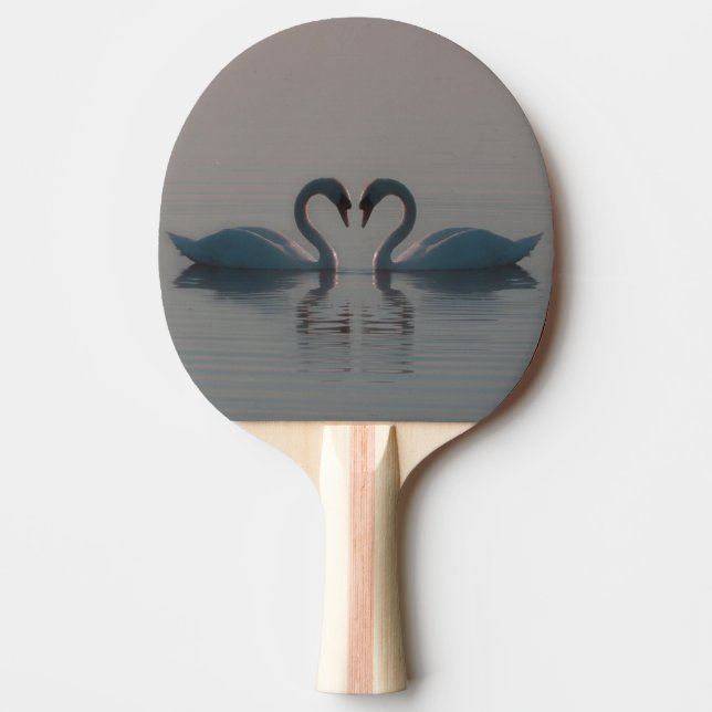 Raquette De Ping Pong Les cygnes bleus doivent être amoureux (Devant)