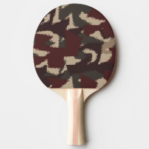 Raquette De Ping Pong Les militaires abstraits camouflent le motif