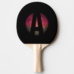 Raquette De Ping Pong Lettre kaki rose noir