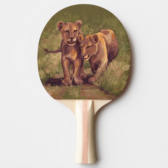 Raquette De Ping Pong Lion Cubs (Devant)