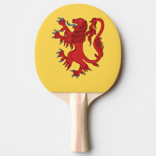 Raquette De Ping Pong Lion Rampant Gules
