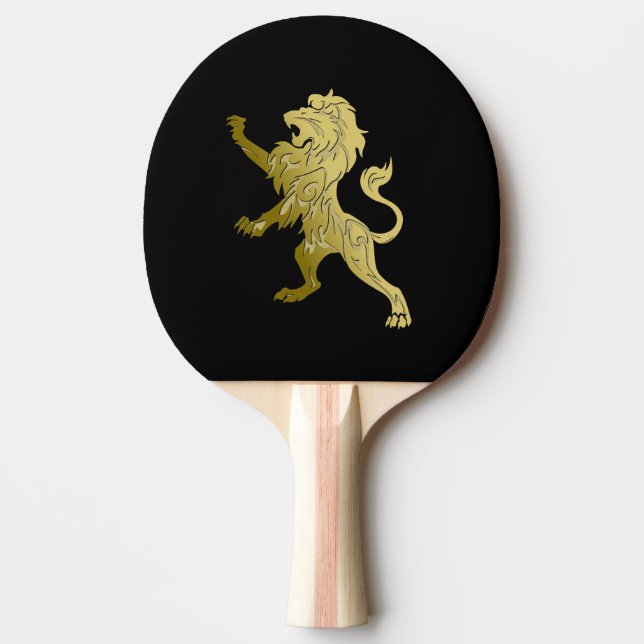 Raquette De Ping Pong Lion royal d'or noir  (Devant)