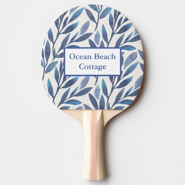 Raquette De Ping Pong Location de vacances Airbnb Feuilles bleus (Devant)