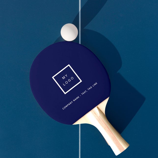 Raquette De Ping Pong logo commercial bleu marine (Créateur téléchargé)