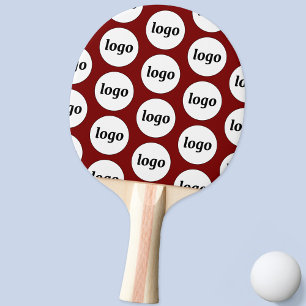Raquette De Ping Pong Logo Motif d'entreprise Promotion Bourgogne Rouge