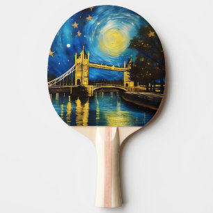 Raquette De Ping Pong London Bridge Acrylique Art,