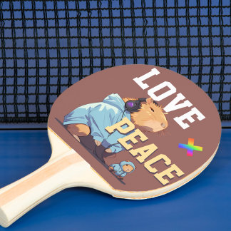 Raquette De Ping Pong LOVE × CAPYBARA - Custom