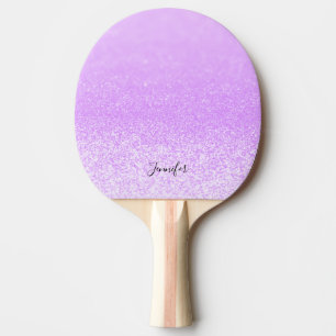 Raquette De Ping Pong Lumières de Parties scintillant violettes personn