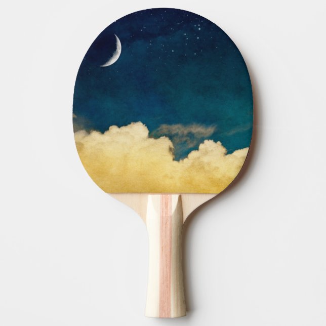 Raquette De Ping Pong Lune et Cloudscape (Devant)