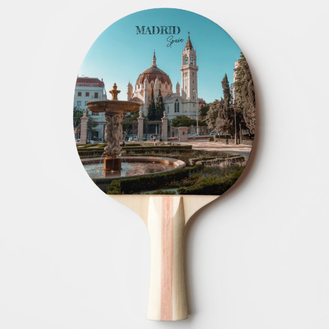 Raquette De Ping Pong Madrid Espagne Tourisme souvenir (Devant)
