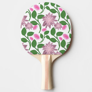 Raquette De Ping Pong Magnifique motif floral coloré
