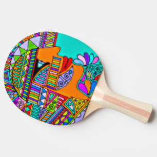 Raquette De Ping Pong Main tirée par EDDArt - Pharaon 1