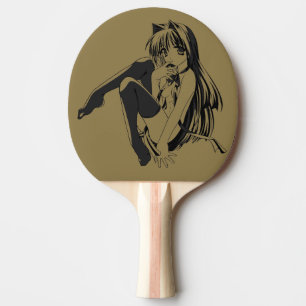 Raquette De Ping Pong Manga, Chatte Neko Furry Kawaii Loli