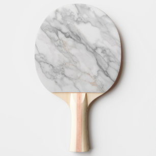 Raquette De Ping Pong Marbre Blanc