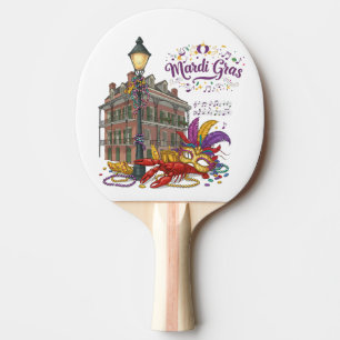 Raquette De Ping Pong Mardi gras