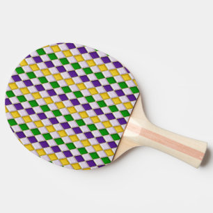 Raquette De Ping Pong Mardi Gras Harlequin Motif2 Paddles