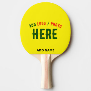RAQUETTE DE PING PONG MARQUE VÉRIFIÉE JAUNE CLAIR ET MODERNE