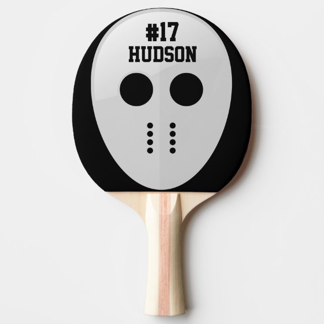Raquette De Ping Pong Masque de hockey personnalisé (Devant)