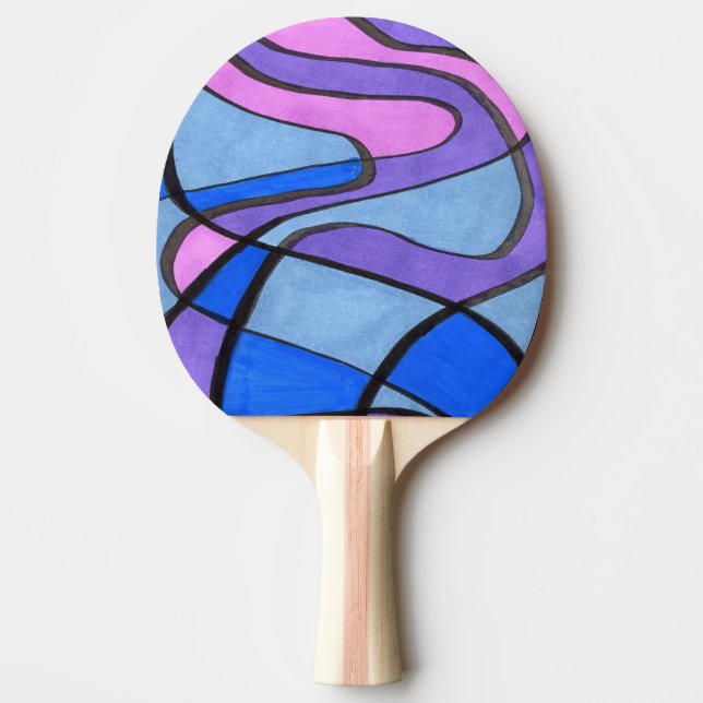 Raquette De Ping Pong "Matin Cool" Ping Pong Paddle Abstrait (Devant)