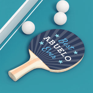 Raquette De Ping Pong Meilleur Abuelo jamais   Fête des pères grand-père