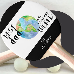 Raquette De Ping Pong Meilleur papa dans le monde entier Ping personnali