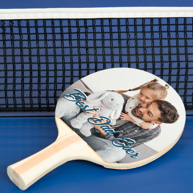 Raquette De Ping Pong Meilleur papa jamais personnalisé Fête des pères s (Insitu)