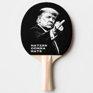 Raquette De Ping Pong Meme drôle du doigt d'honneur de Trump 2026