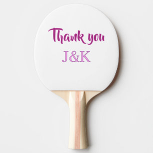 Raquette De Ping Pong Merci d'ajouter l'initiale du nom du couple lettre