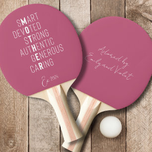 Raquette De Ping Pong Mère mot croisé maman moderne poussisté rose enfan