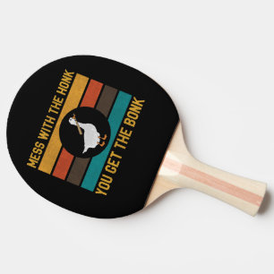 Raquette De Ping Pong Mess D'Oies Amusantes Avec Le Miel Vous Obtenez Le