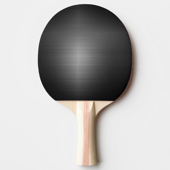 Raquette De Ping Pong Métal en acier inoxydable noir (Devant)