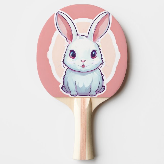Raquette De Ping Pong mignon lapin Ping Paddle (Devant)
