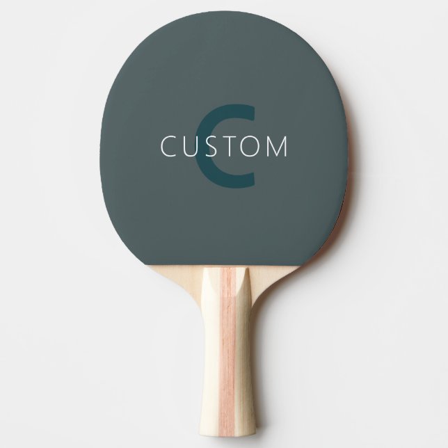 Raquette De Ping Pong Modèle monographique élégant et personnalisable (Devant)
