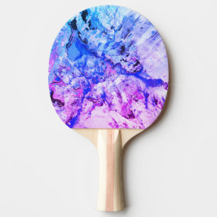 Raquette De Ping Pong Moderne Abstrait rose bleu violet Modèle tendance