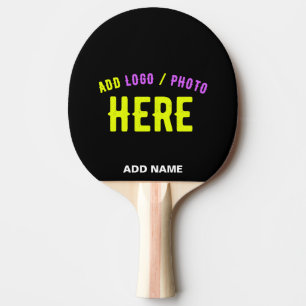 RAQUETTE DE PING PONG MODERNE ET MODERNE PERSONNALISABLE NOIR VÉRIFIÉ