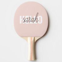 Moderne Pastel Rose Bonjour Et Vous Nom