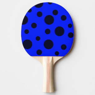 Raquette De Ping Pong Moderne Simple Noir pois motif jaune point