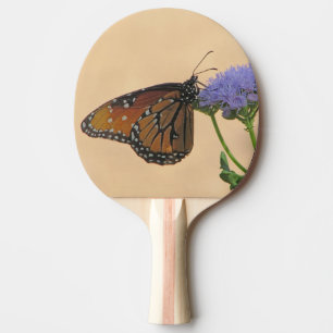 Raquette De Ping Pong Monarque sur Purple Flower Nature Photo Papillon