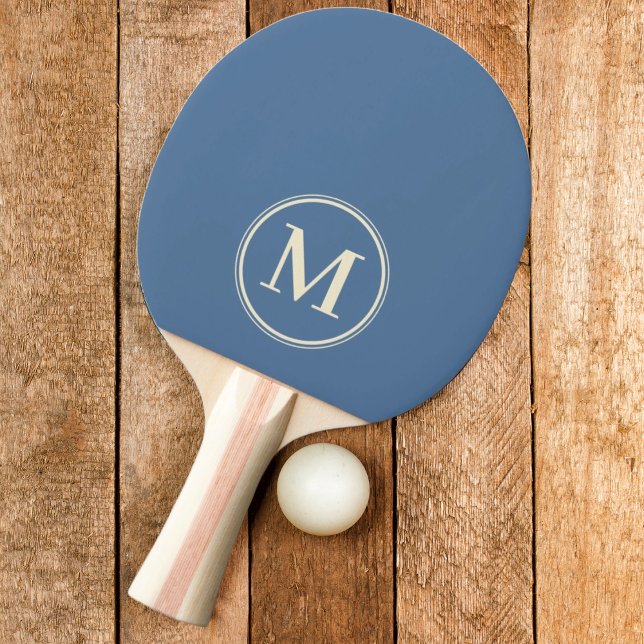 Raquette De Ping Pong Monogram Uni Capri Bleu (Créateur téléchargé)