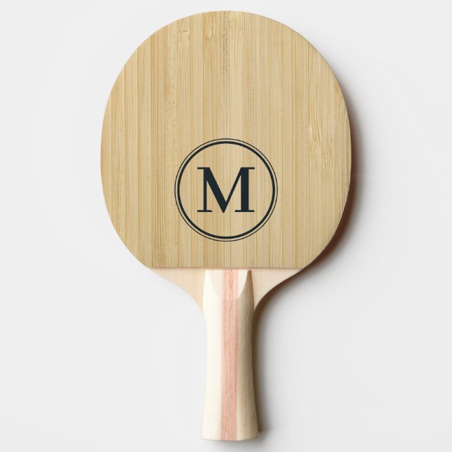 Raquette De Ping Pong Monogramme Bambou Clair (Dos)