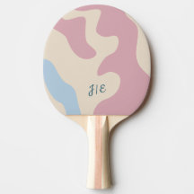 Monogramme bleu rose Abstrait doux