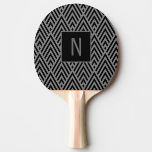 Raquette De Ping Pong Monogramme de flèche grise