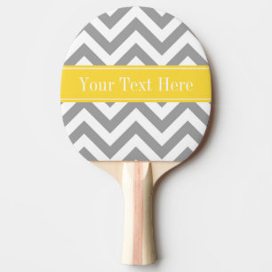 Raquette De Ping Pong Monogramme de nom d'ananas d'atterrisseur Chevron