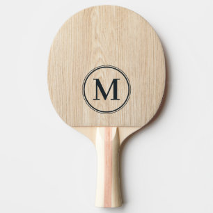Raquette De Ping Pong Monogramme de pin blanc