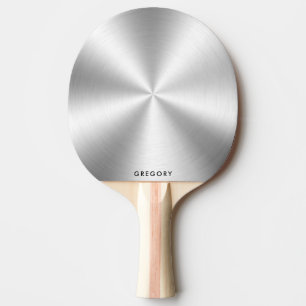 Raquette De Ping Pong monogramme de texture silice brillante métallique